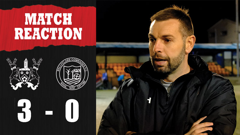 WATCH: Match Reaction | Paul Harbinson on Ards 3-0 Ballyclare Comrades