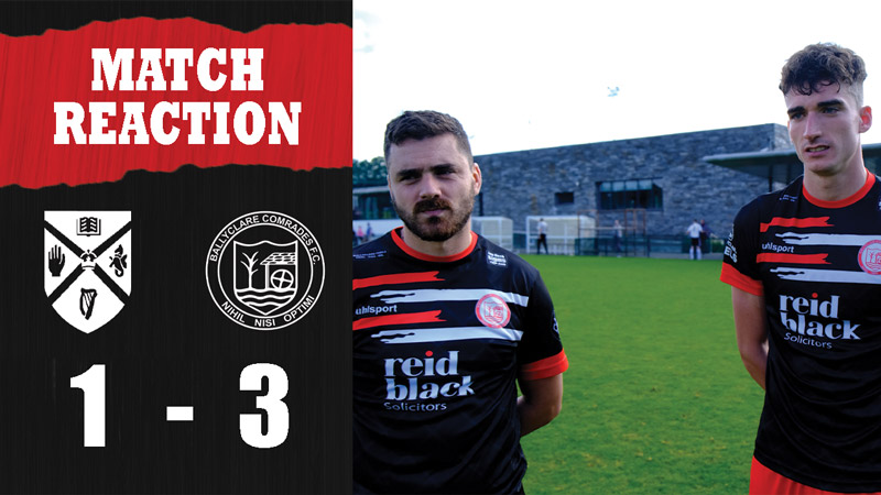 WATCH: Match Reaction | Chris Ramsey & Ciaran Heggarty on Queen’s University 1-3 Ballyclare Comrades