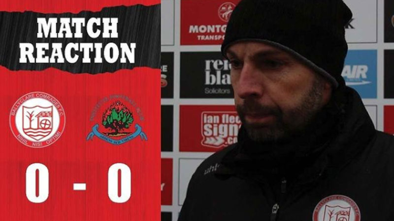 WATCH: Match Reaction | Paul Harbinson on Ballyclare Comrades 0-0 Institute