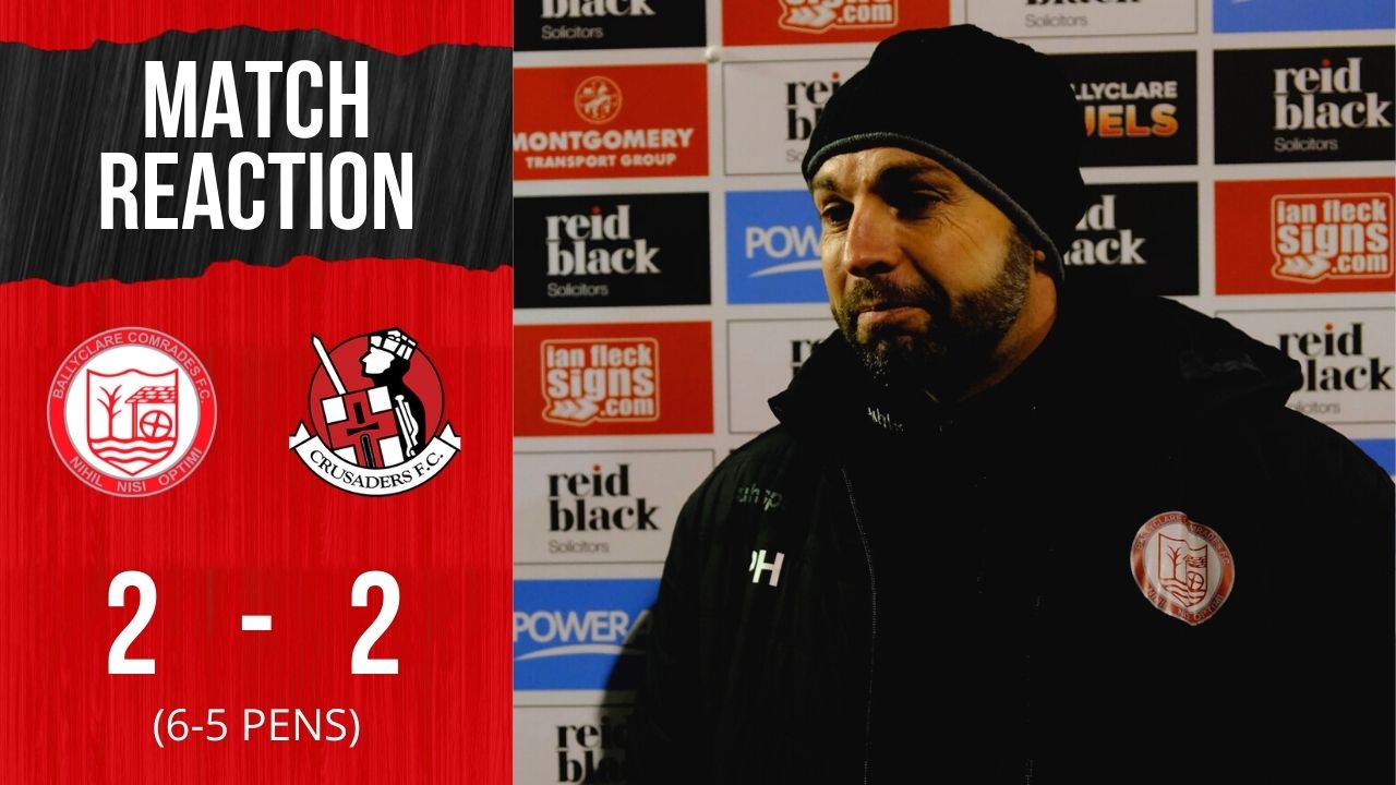 WATCH: Match Reaction | Paul Harbinson on Ballyclare Comrades 2(6)-2(5) Crusaders