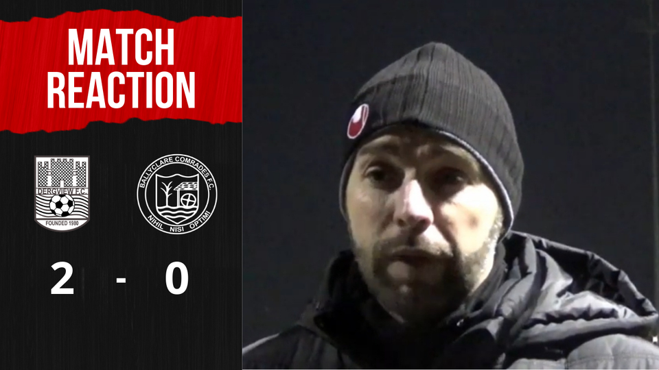 WATCH: Match Reaction | Paul Harbinson on Dergview 2-0 Ballyclare Comrades