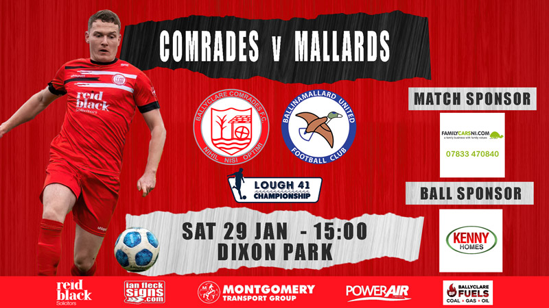 Pre-Match Guide | Ballinamallard United 29/01/22